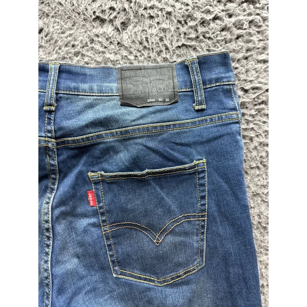 Levis 511 Performance Cool Slim Fit Denim Jeans‎ Blue Mens Size 20R 30 X 30